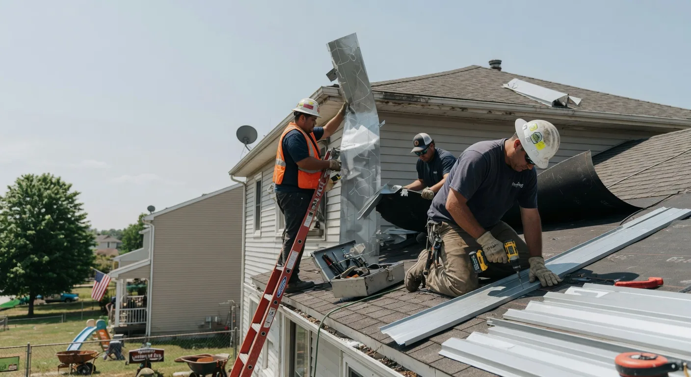 Storm Damage Metal Roof Repair in Dupont, CO